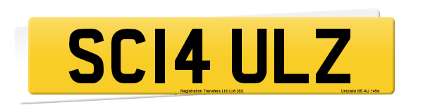 Registration number SC14 ULZ
